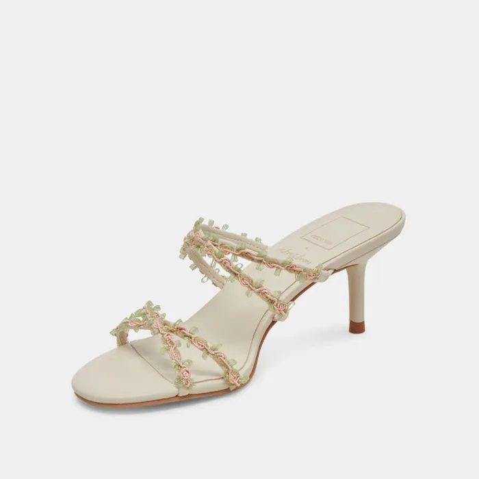 Heels Shop Dolce Vita Betti Wide Heels Ivory Multi Stella Ivory Multi Stella
