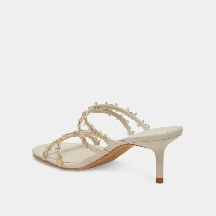 Heels Shop Dolce Vita Betti Wide Heels Ivory Multi Stella Ivory Multi Stella