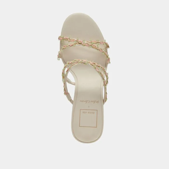 Heels Shop Dolce Vita Betti Wide Heels Ivory Multi Stella Ivory Multi Stella