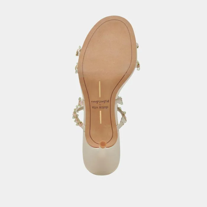 Heels Shop Dolce Vita Betti Wide Heels Ivory Multi Stella Ivory Multi Stella