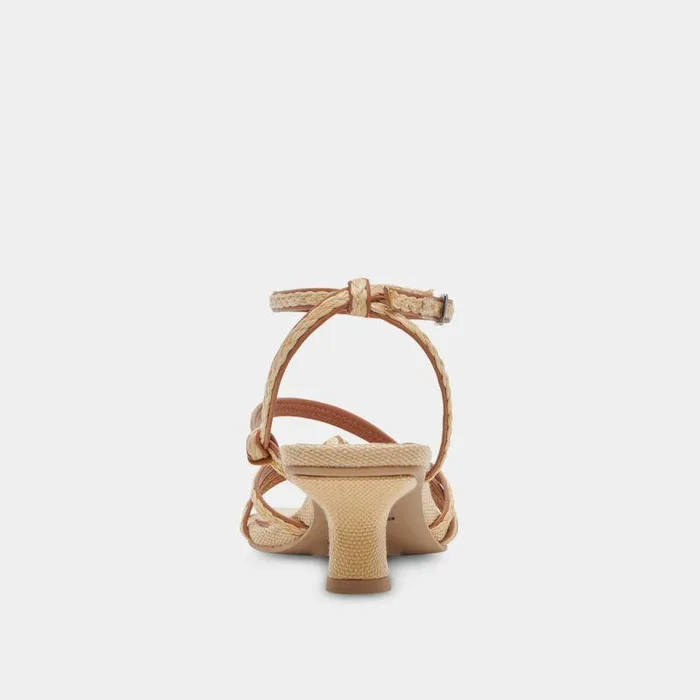 Heels Shop Dolce Vita Bev Braid Heels Brown Natural Jute Brown Natural Jute