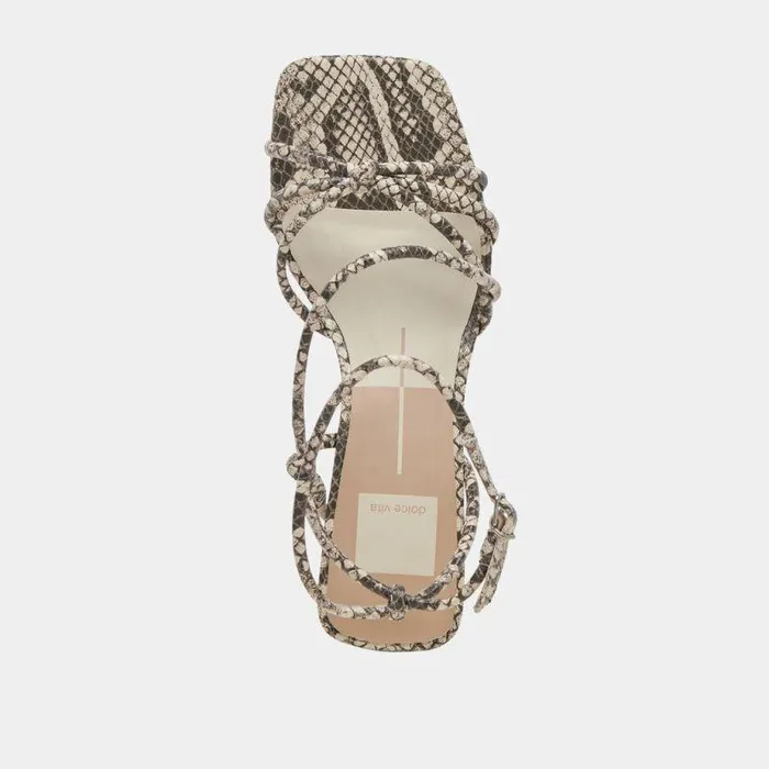 Heels Shop Dolce Vita Bev Heels Black White Embossed Snake White Black Snake Heels Black White Embossed Snake