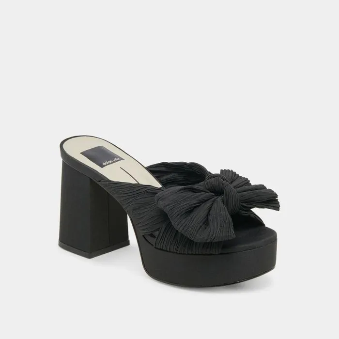 Heels Shop Dolce Vita Blare Heels Onyx Satin Onyx Satin
