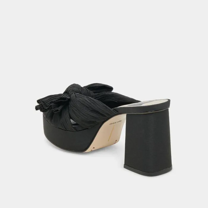 Heels Shop Dolce Vita Blare Heels Onyx Satin Onyx Satin