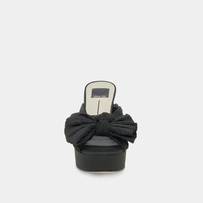 Heels Shop Dolce Vita Blare Heels Onyx Satin Onyx Satin