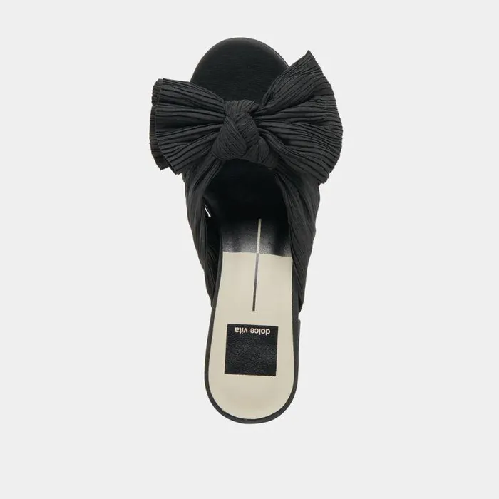 Heels Shop Dolce Vita Blare Heels Onyx Satin Onyx Satin