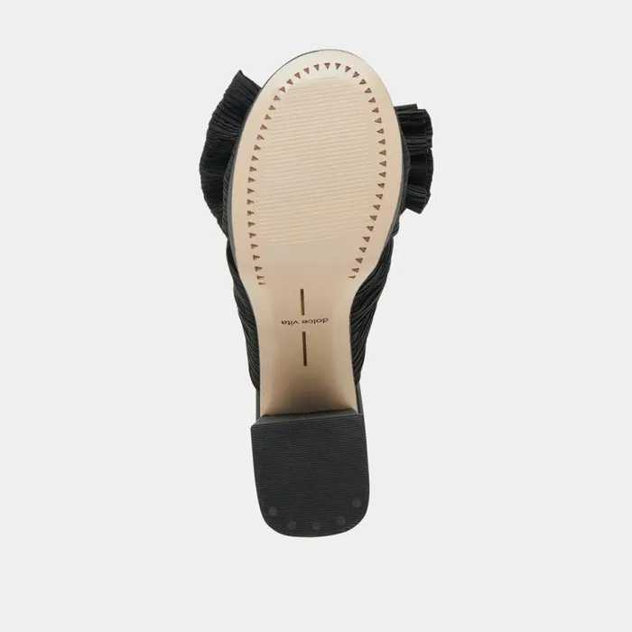 Heels Shop Dolce Vita Blare Heels Onyx Satin Onyx Satin