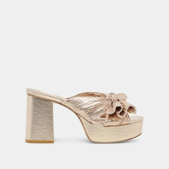 Heels Shop Dolce Vita Blare Heels Platinum Satin Platinum Satin