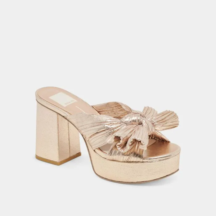 Heels Shop Dolce Vita Blare Heels Platinum Satin Platinum Satin