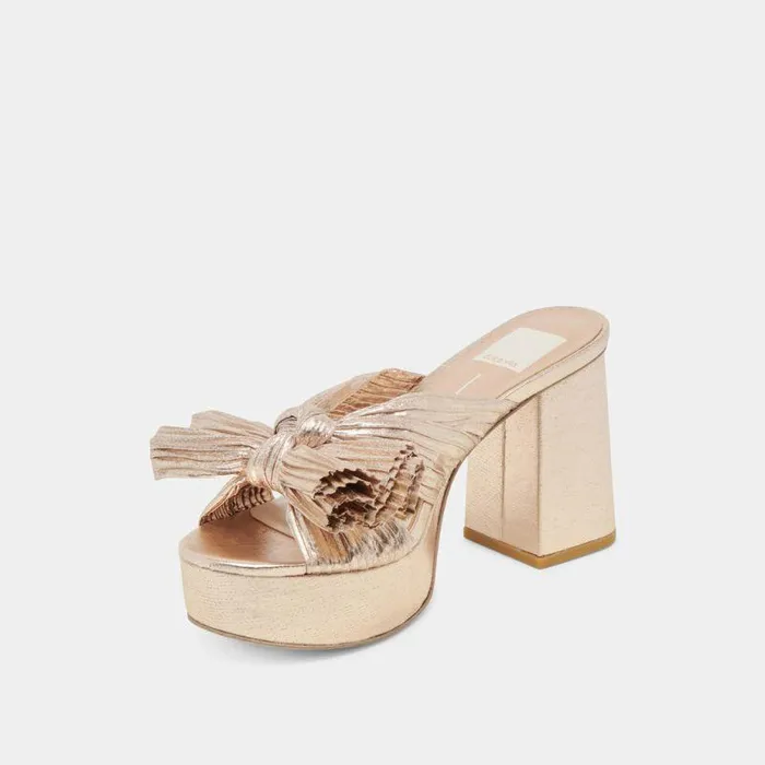 Heels Shop Dolce Vita Blare Heels Platinum Satin Platinum Satin