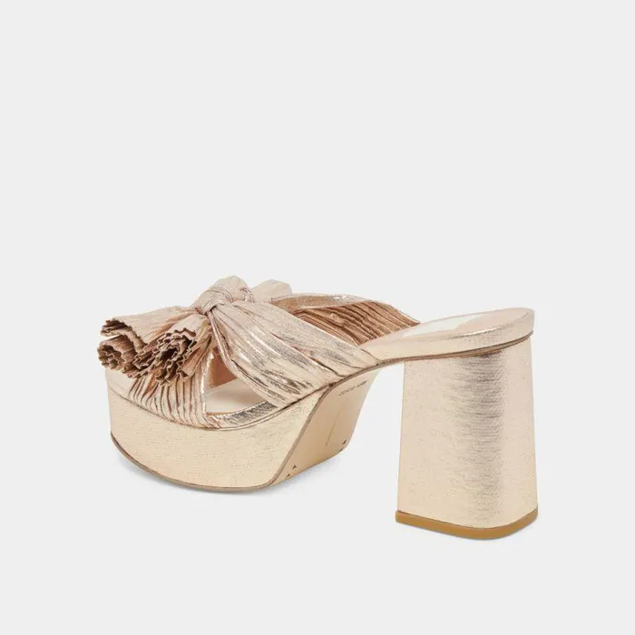 Heels Shop Dolce Vita Blare Heels Platinum Satin Platinum Satin