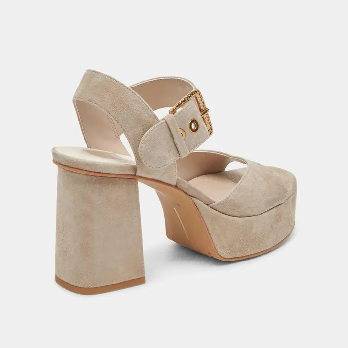 Heels Shop Dolce Vita Bobby Heels Almond Suede Almond Suede