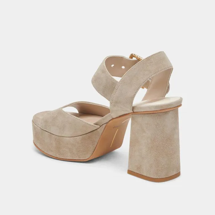 Heels Shop Dolce Vita Bobby Heels Almond Suede Almond Suede