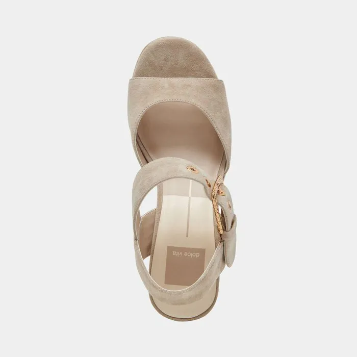 Heels Shop Dolce Vita Bobby Heels Almond Suede Almond Suede