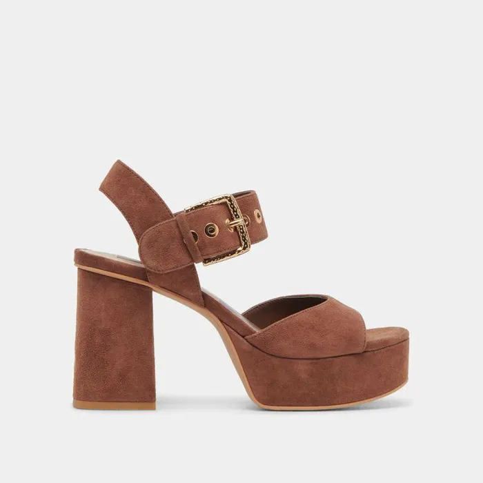 Heels Shop Dolce Vita Bobby Heels Cocoa Suede Cocoa Suede
