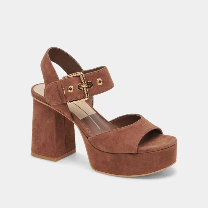 Heels Shop Dolce Vita Bobby Heels Cocoa Suede Cocoa Suede