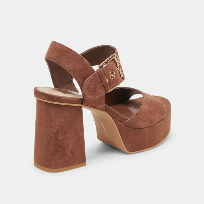 Heels Shop Dolce Vita Bobby Heels Cocoa Suede Cocoa Suede