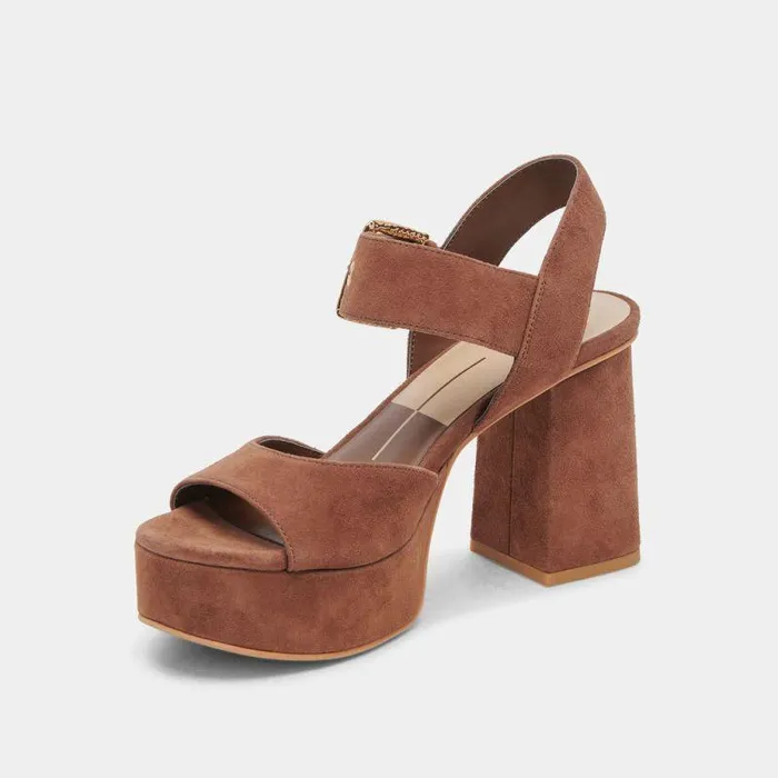 Heels Shop Dolce Vita Bobby Heels Cocoa Suede Cocoa Suede