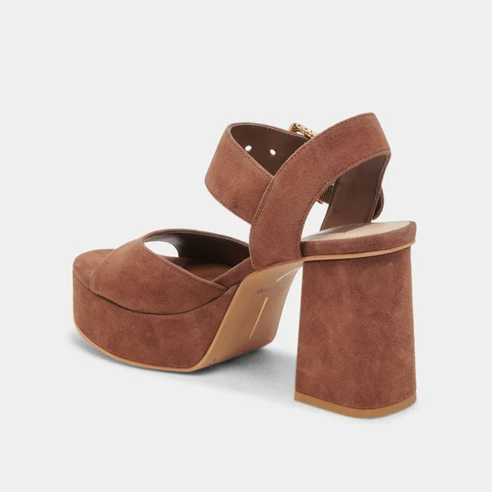 Heels Shop Dolce Vita Bobby Heels Cocoa Suede Cocoa Suede