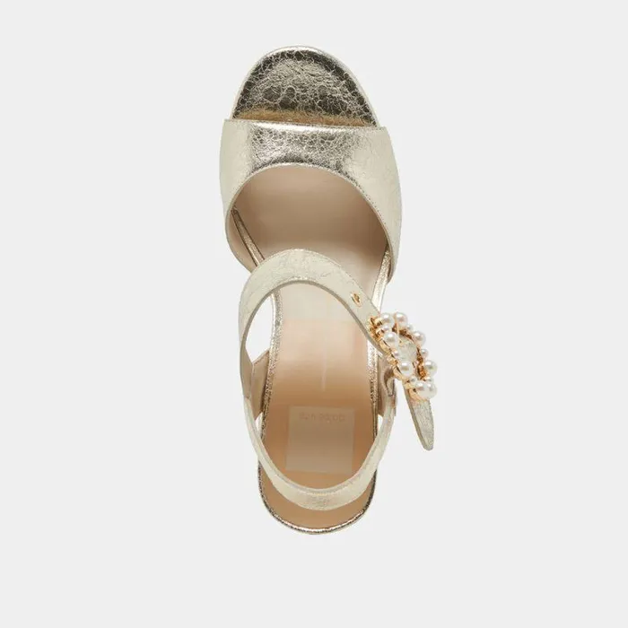 Heels Shop Dolce Vita Bobby Pearl Heels Vintage Gold Pearls Vintage Gold Pearls