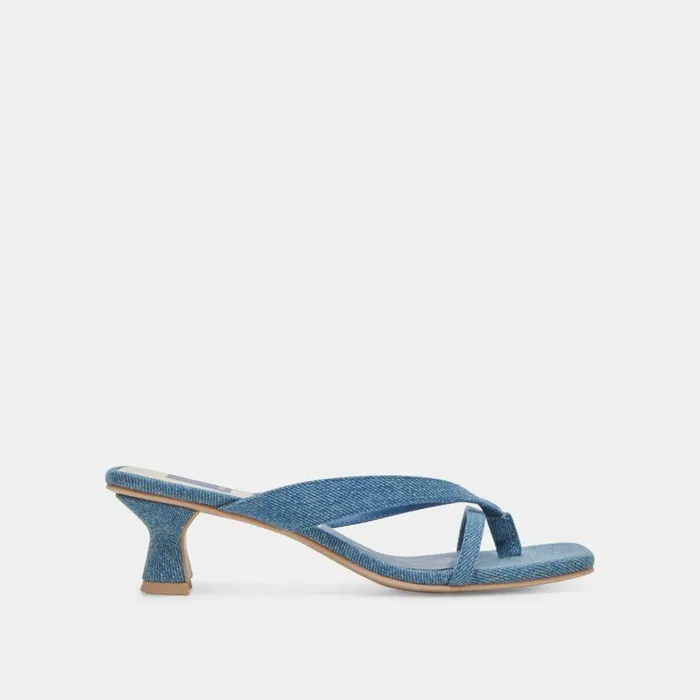 Heels Shop Dolce Vita Brevel Heels Blue Denim Blue Denim