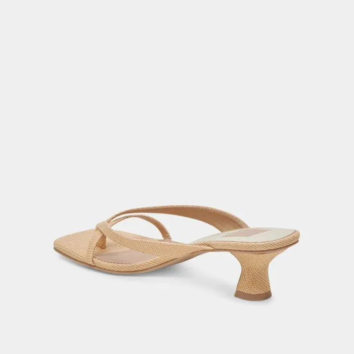 Heels Shop Dolce Vita Brevel Heels Natural Raffia Natural Raffia