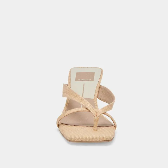 Heels Shop Dolce Vita Brevel Heels Natural Raffia Natural Raffia