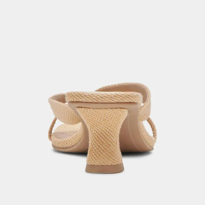 Heels Shop Dolce Vita Brevel Heels Natural Raffia Natural Raffia
