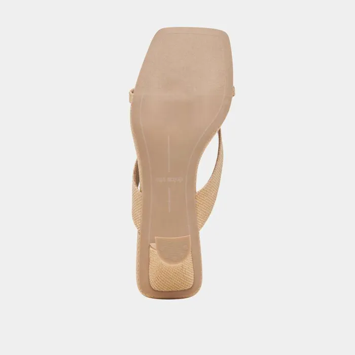 Heels Shop Dolce Vita Brevel Heels Natural Raffia Natural Raffia
