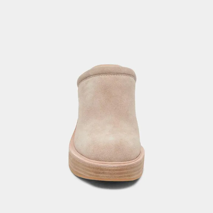 Heels Shop Dolce Vita Castel Heels In Taupe Suede Women039s Taupe Suede Clogs Taupe Suede