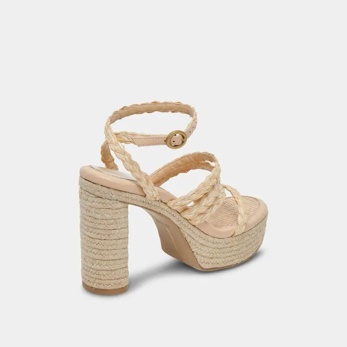 Heels Shop Dolce Vita Catina Heels Lt Natural Raffia Lt Natural Raffia