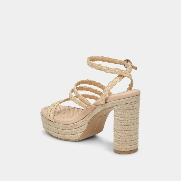 Heels Shop Dolce Vita Catina Heels Lt Natural Raffia Lt Natural Raffia