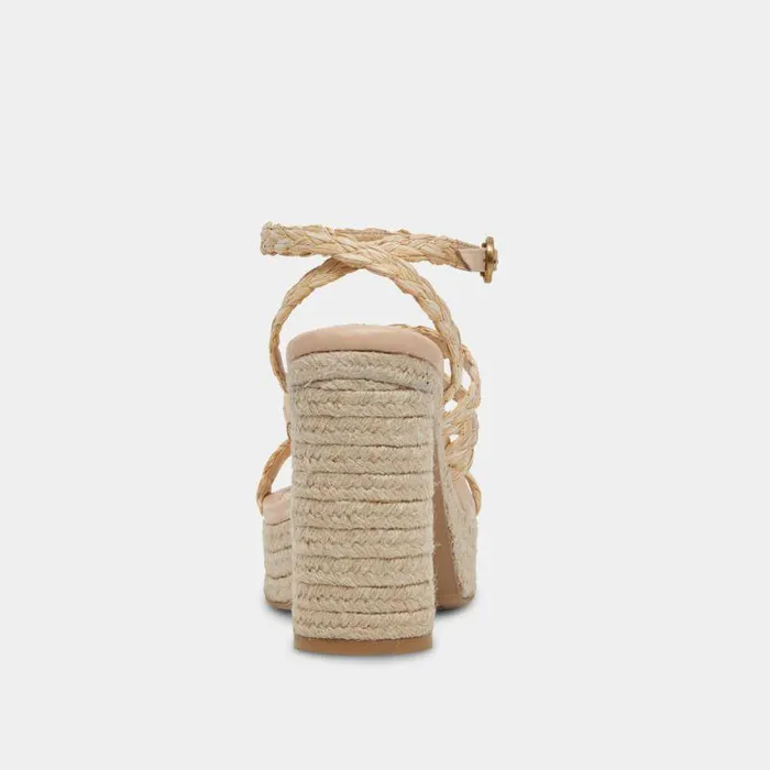 Heels Shop Dolce Vita Catina Heels Lt Natural Raffia Lt Natural Raffia