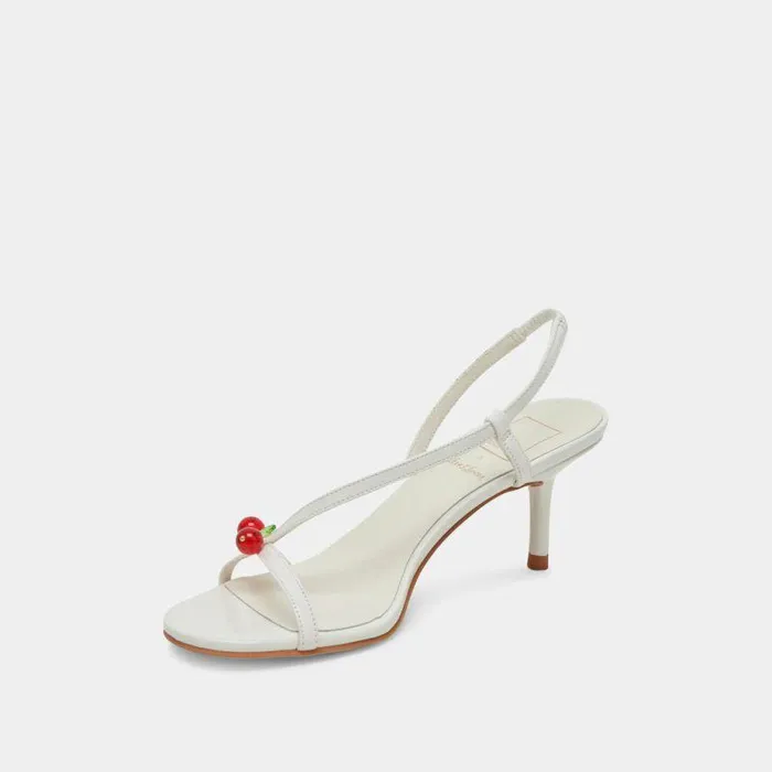 Heels Shop Dolce Vita Cerise Heels White Patent Stella White Patent Stella
