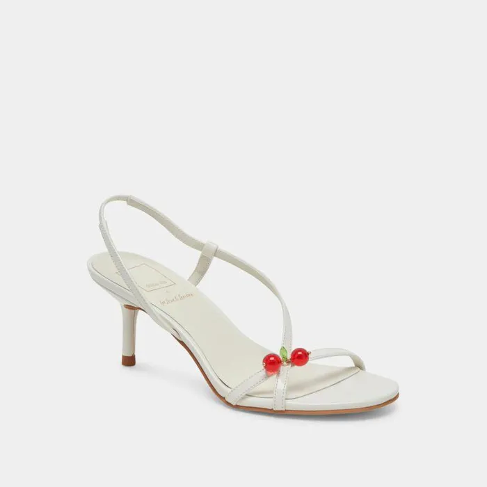 Heels Shop Dolce Vita Cerise Heels White Patent Stella White Patent Stella
