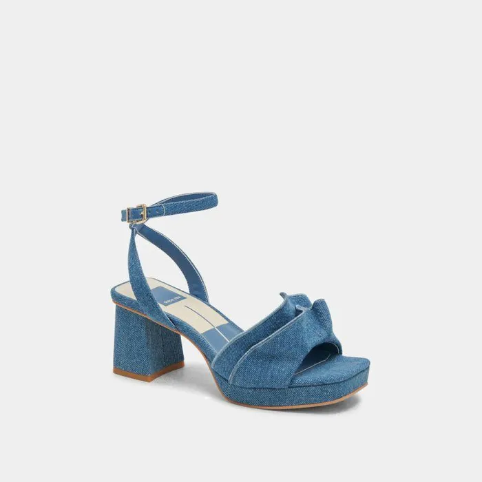 Heels Shop Dolce Vita Cheer Heels Dark Blue Denim Dark Blue Denim