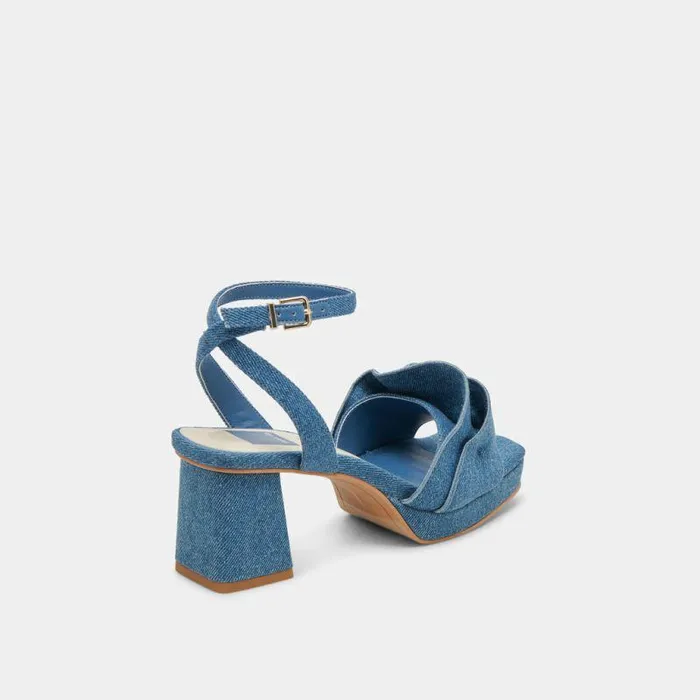 Heels Shop Dolce Vita Cheer Heels Dark Blue Denim Dark Blue Denim