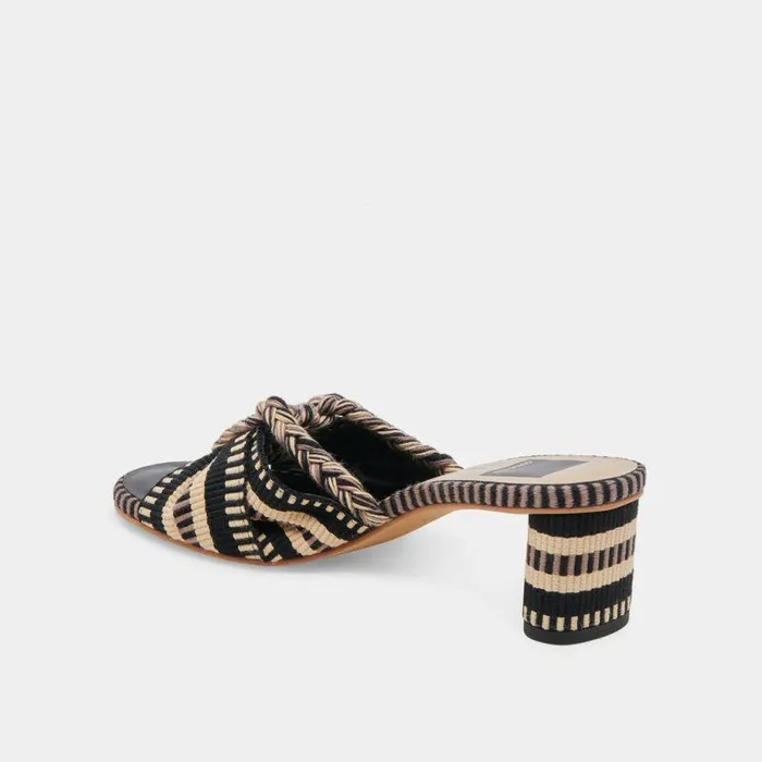 Heels Shop Dolce Vita Dallie Heels Black Multi Woven Black Multi Woven