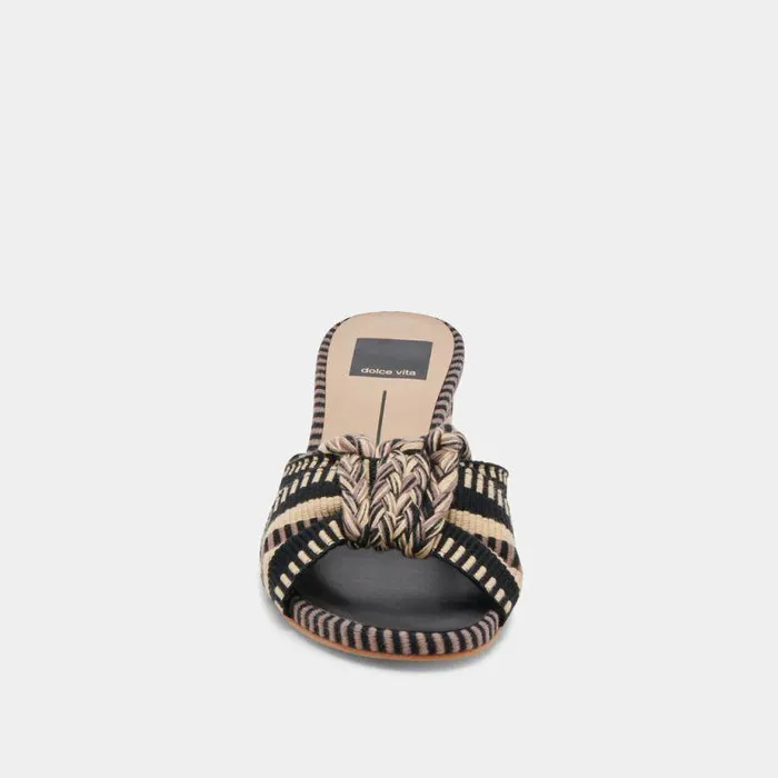 Heels Shop Dolce Vita Dallie Heels Black Multi Woven Black Multi Woven