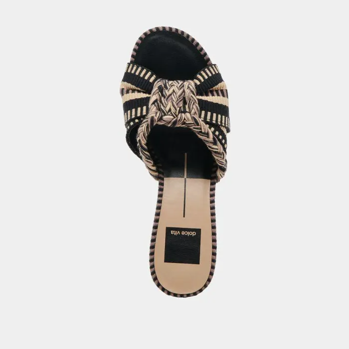 Heels Shop Dolce Vita Dallie Heels Black Multi Woven Black Multi Woven