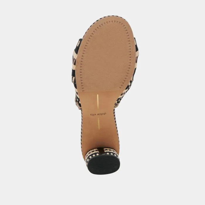 Heels Shop Dolce Vita Dallie Heels Black Multi Woven Black Multi Woven