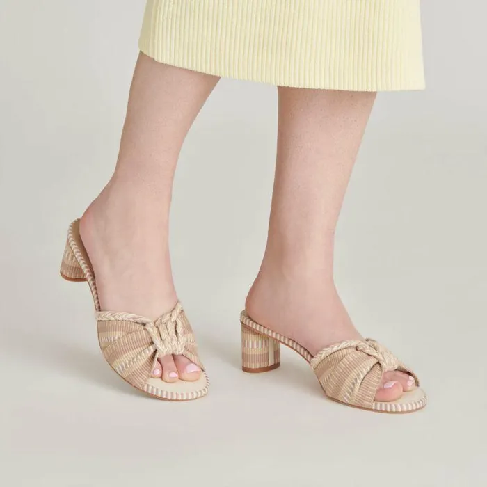 Heels Shop Dolce Vita Dallie Heels Natural Multi Woven Natural Multi Woven