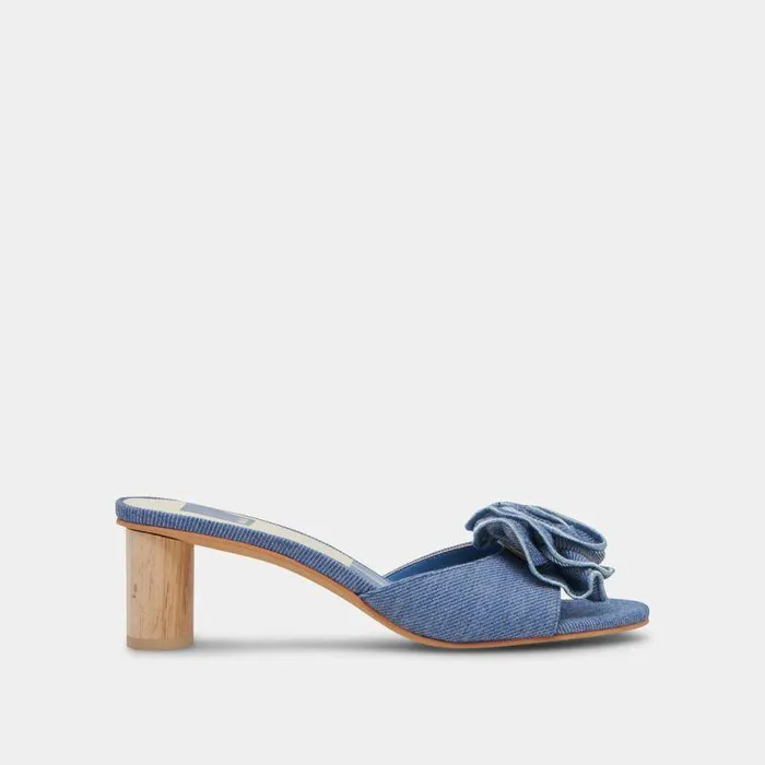 Heels Shop Dolce Vita Darly Heels Blue Denim Blue Denim