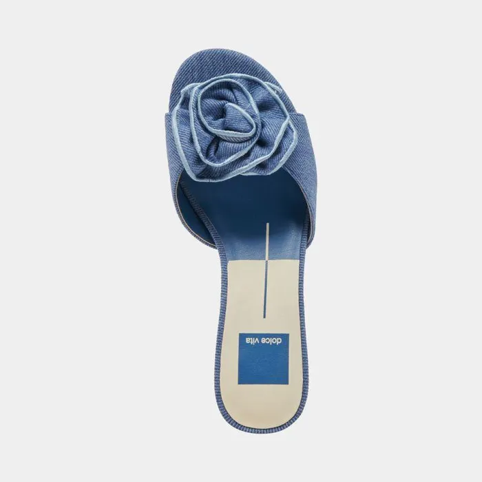 Heels Shop Dolce Vita Darly Heels Blue Denim Blue Denim