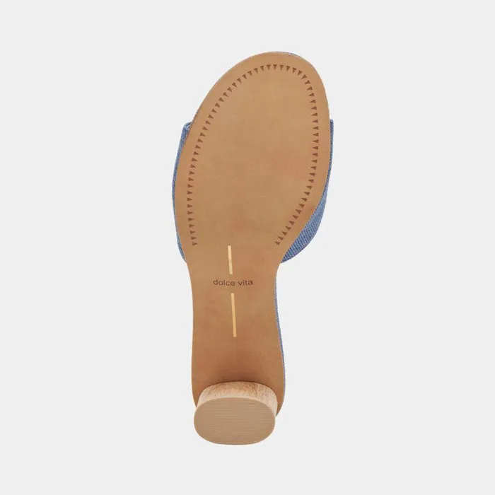 Heels Shop Dolce Vita Darly Heels Blue Denim Blue Denim