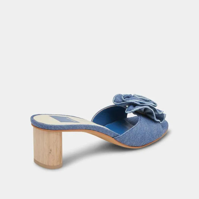 Heels Shop Dolce Vita Darly Heels Blue Denim Blue Denim