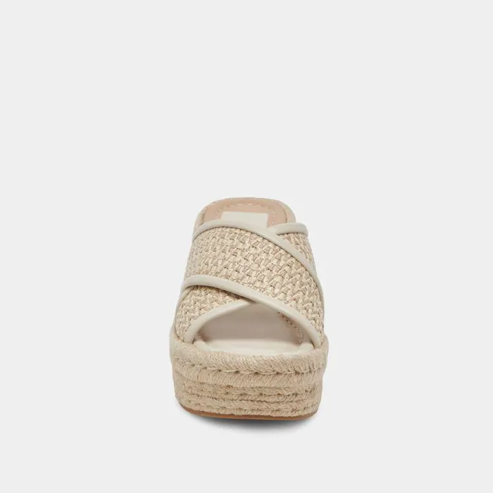 Heels Shop Dolce Vita Eldora Heels Natural White Raffia Natural White Raffia