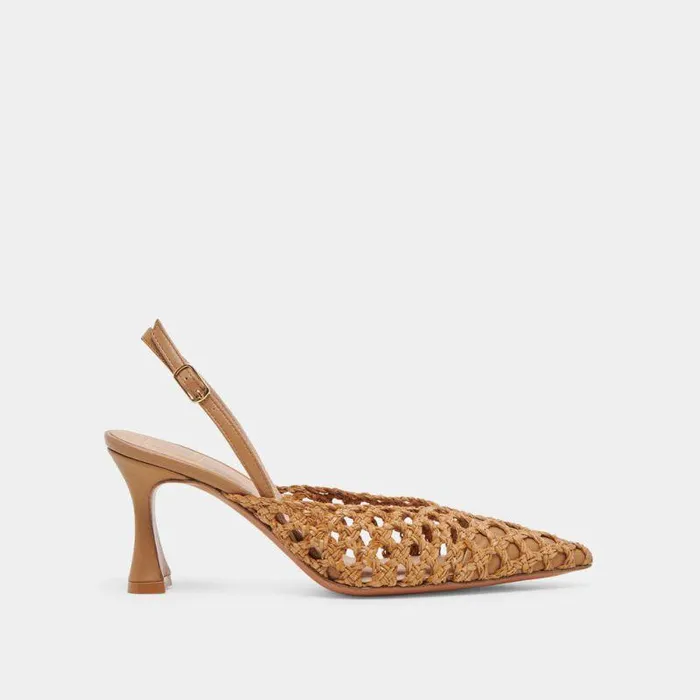 Heels Shop Dolce Vita Gloria Heels Natural Woven Natural Woven