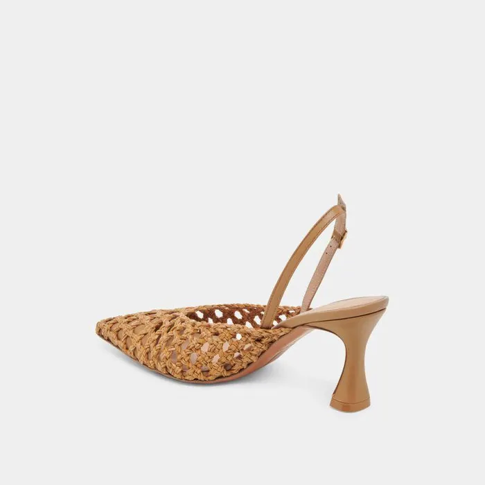 Heels Shop Dolce Vita Gloria Heels Natural Woven Natural Woven