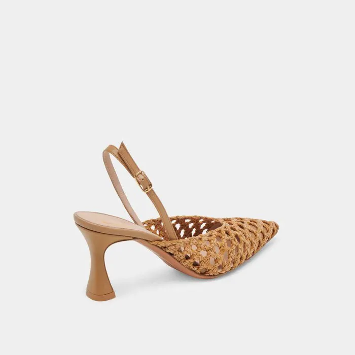 Heels Shop Dolce Vita Gloria Heels Natural Woven Natural Woven